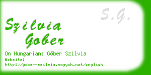 szilvia gober business card